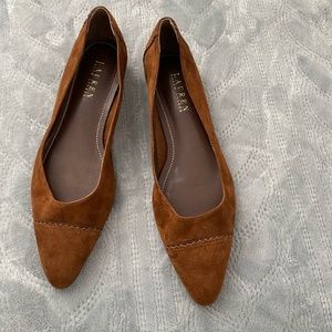 ralph lauren bridget leather suede shoes sz 8 1/2 NWOT